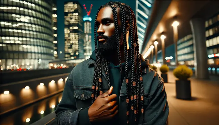 Thick Box Braids Men