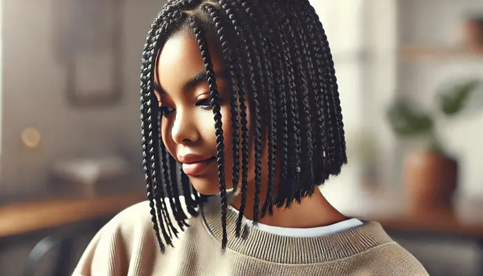 Short Knotless Box Braids