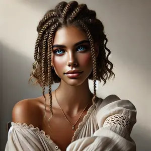 Short Bohemian Box Braids